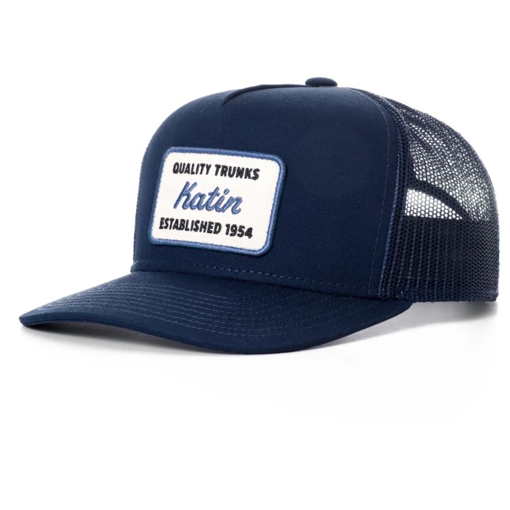 Katin Navy Blue Trucker Hat with White Patch
